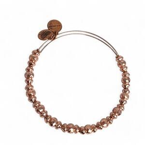 Alex and Ani Rose Gold Joy Beaded Bangle Bracelet